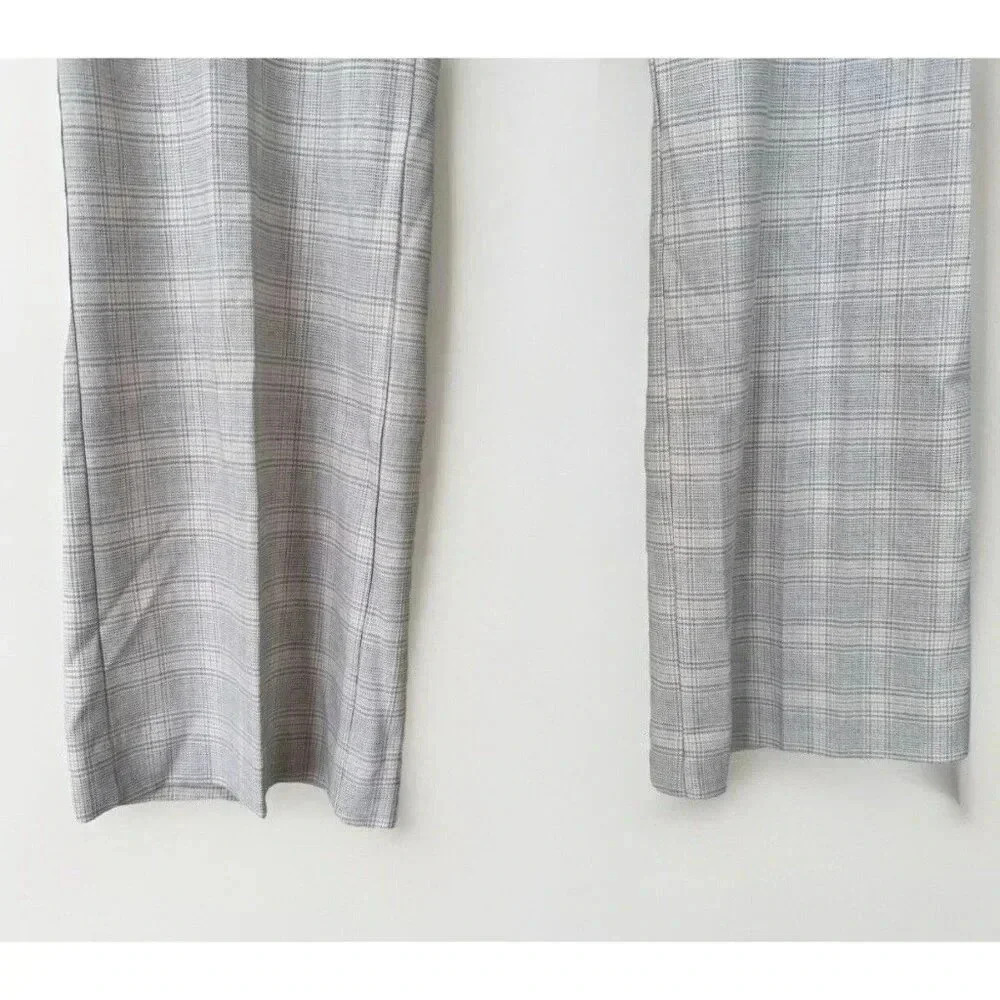 Ann Taylor Gray Plaid Trousers - Picture 3 of 5